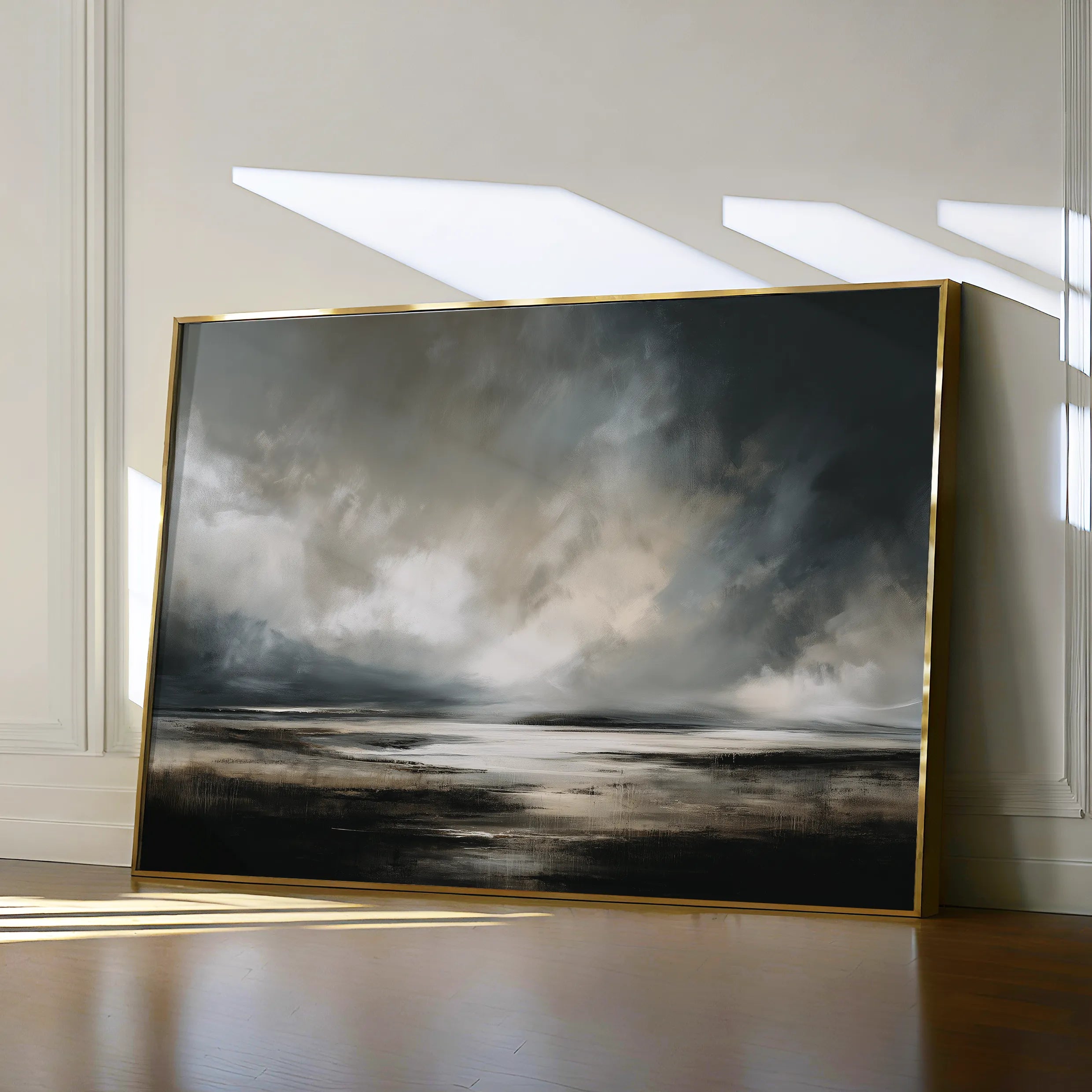 Abstract 1608 Canvas Art 60 x 40 cm / Black