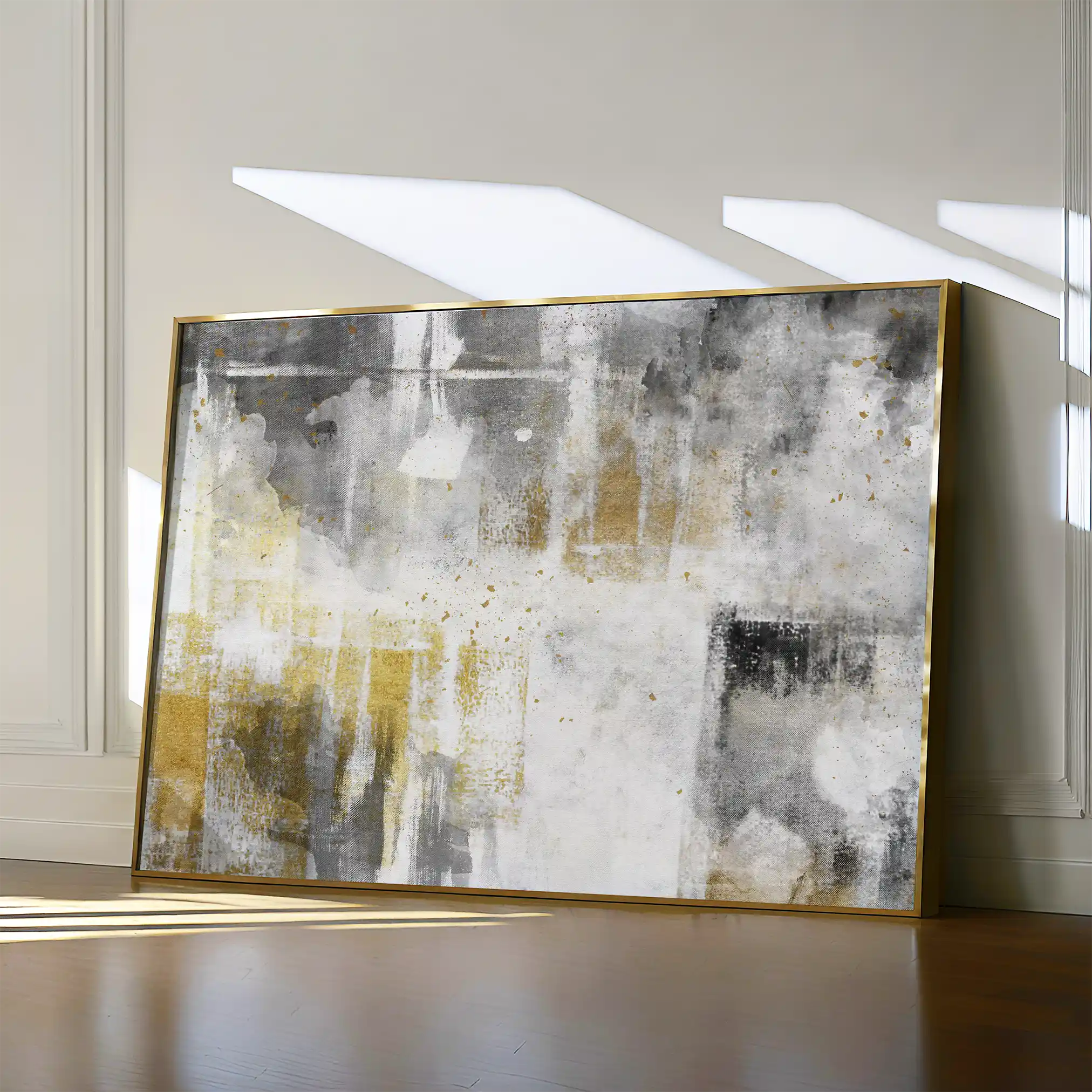 Abstract 161 Canvas Art 60 x 40 cm / Black