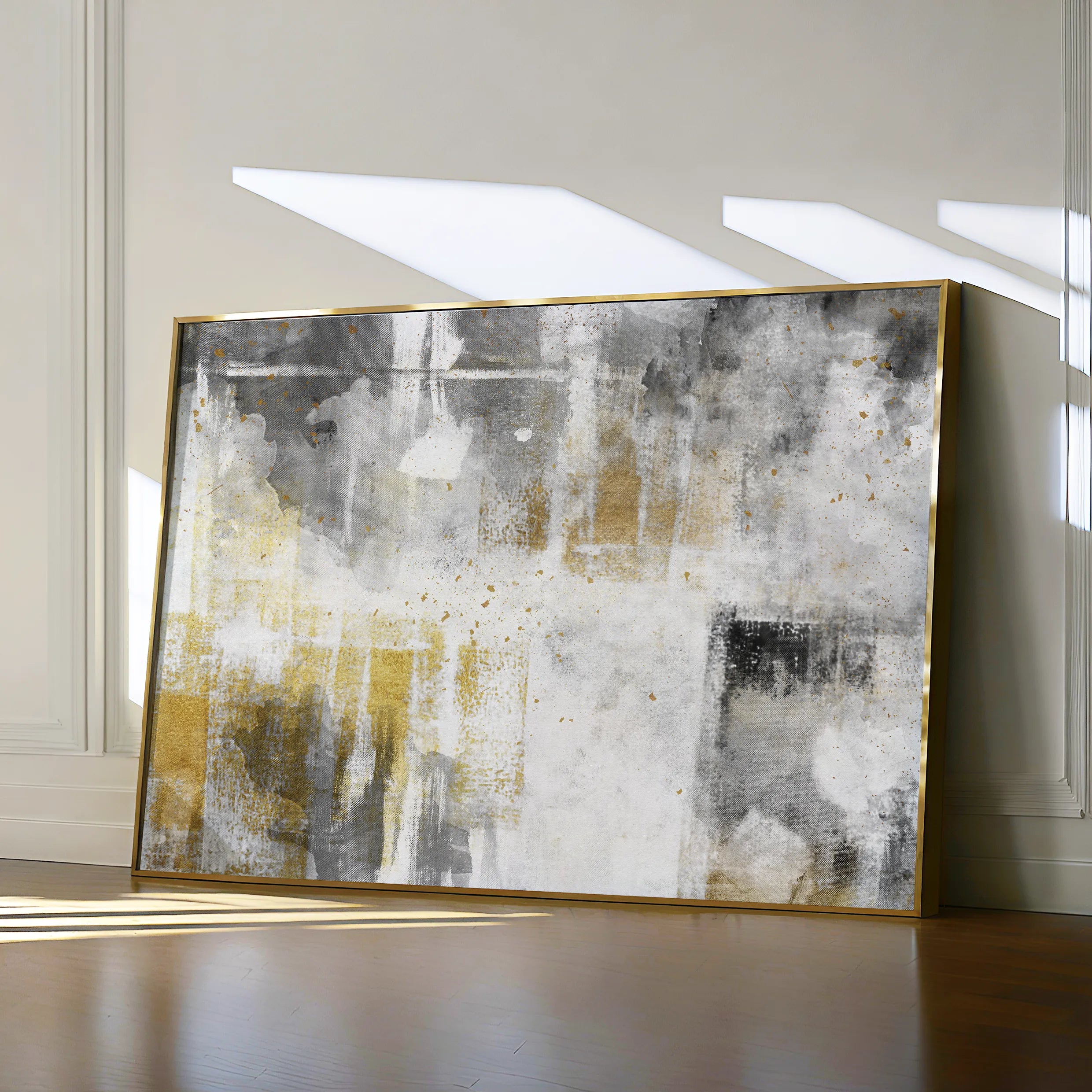Abstract 161 Canvas Art 60 x 40 cm / Black