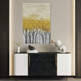 Floral 161 Canvas Art 60 x 40 cm / Black