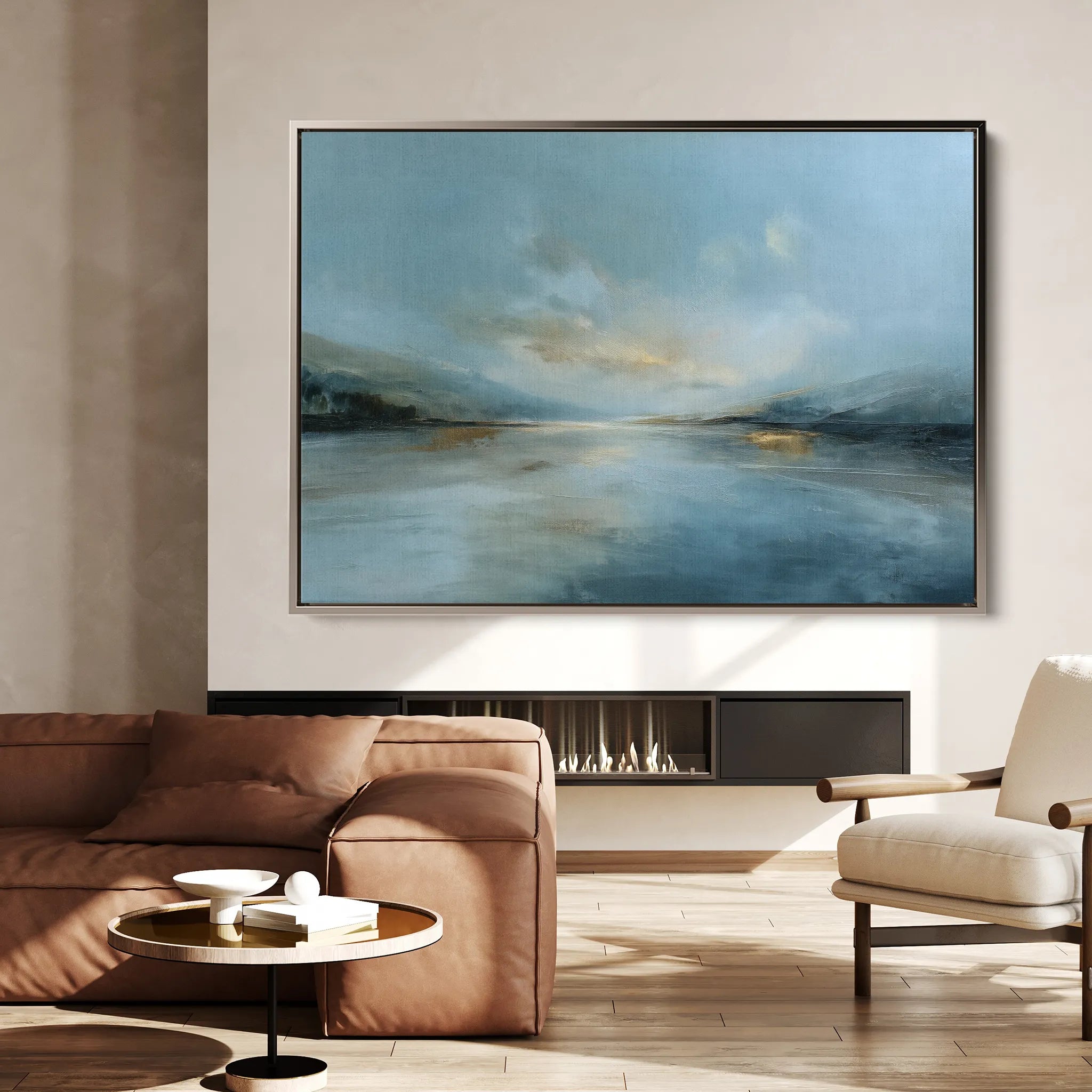 Abstract 1611 Canvas Art 60 x 40 cm / Black