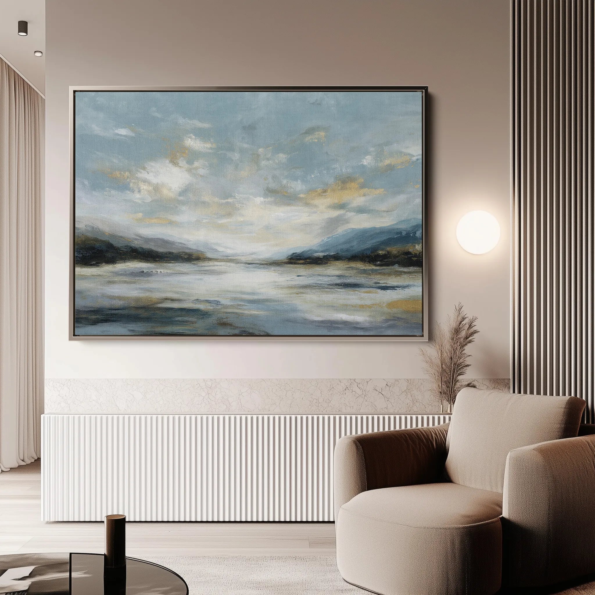 Abstract 1612 Canvas Art 60 x 40 cm / Black