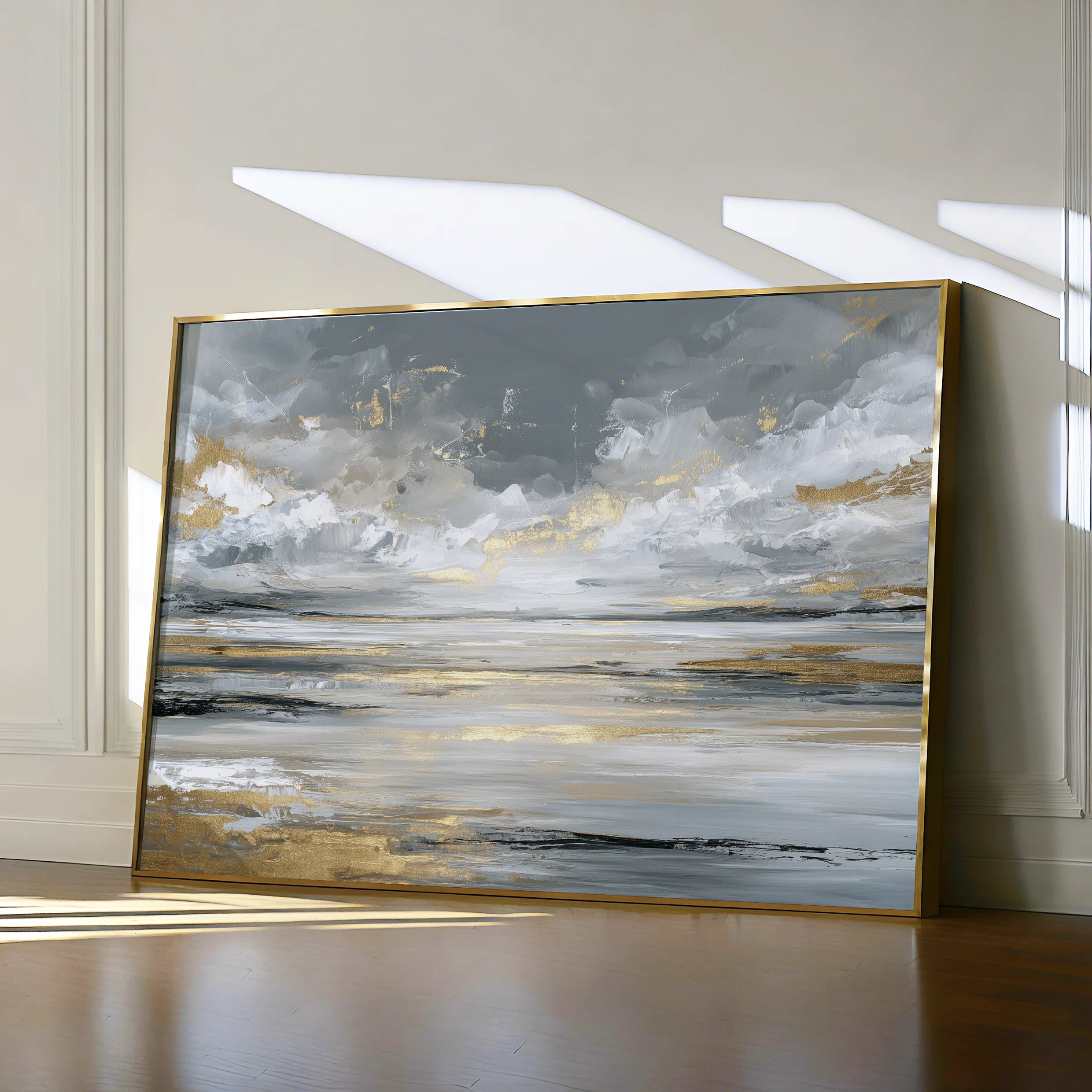 Abstract 1614 Canvas Art 60 x 40 cm / Black