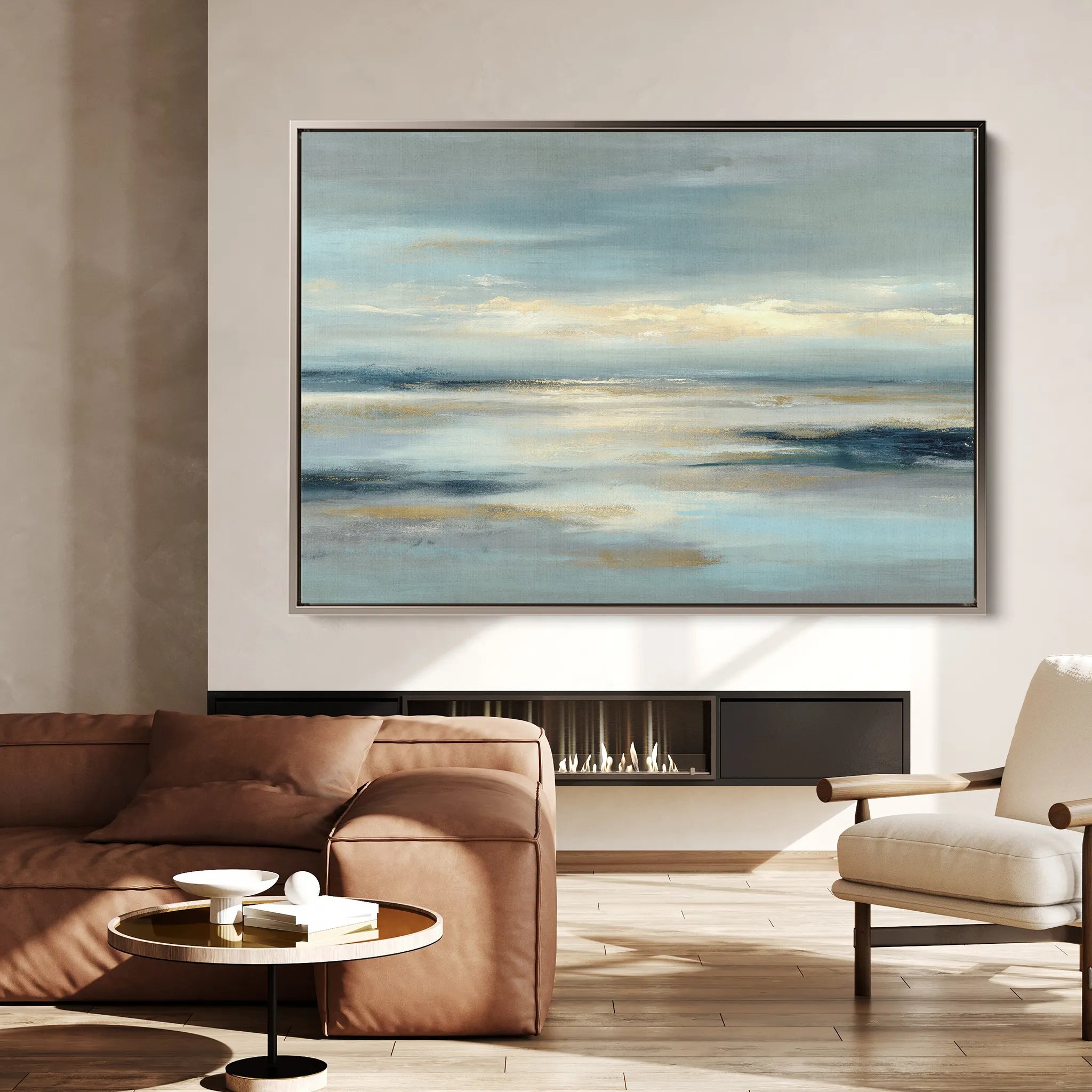Abstract 1617 Canvas Art 60 x 40 cm / Black