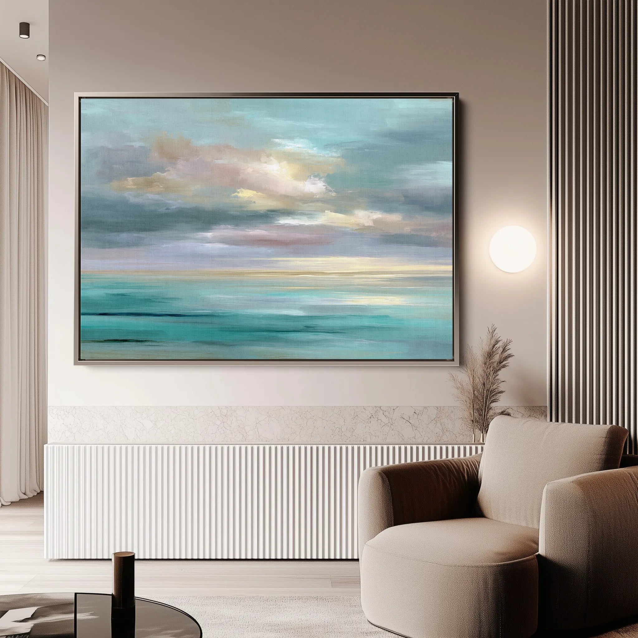 Abstract 1618 Canvas Art 60 x 40 cm / Black