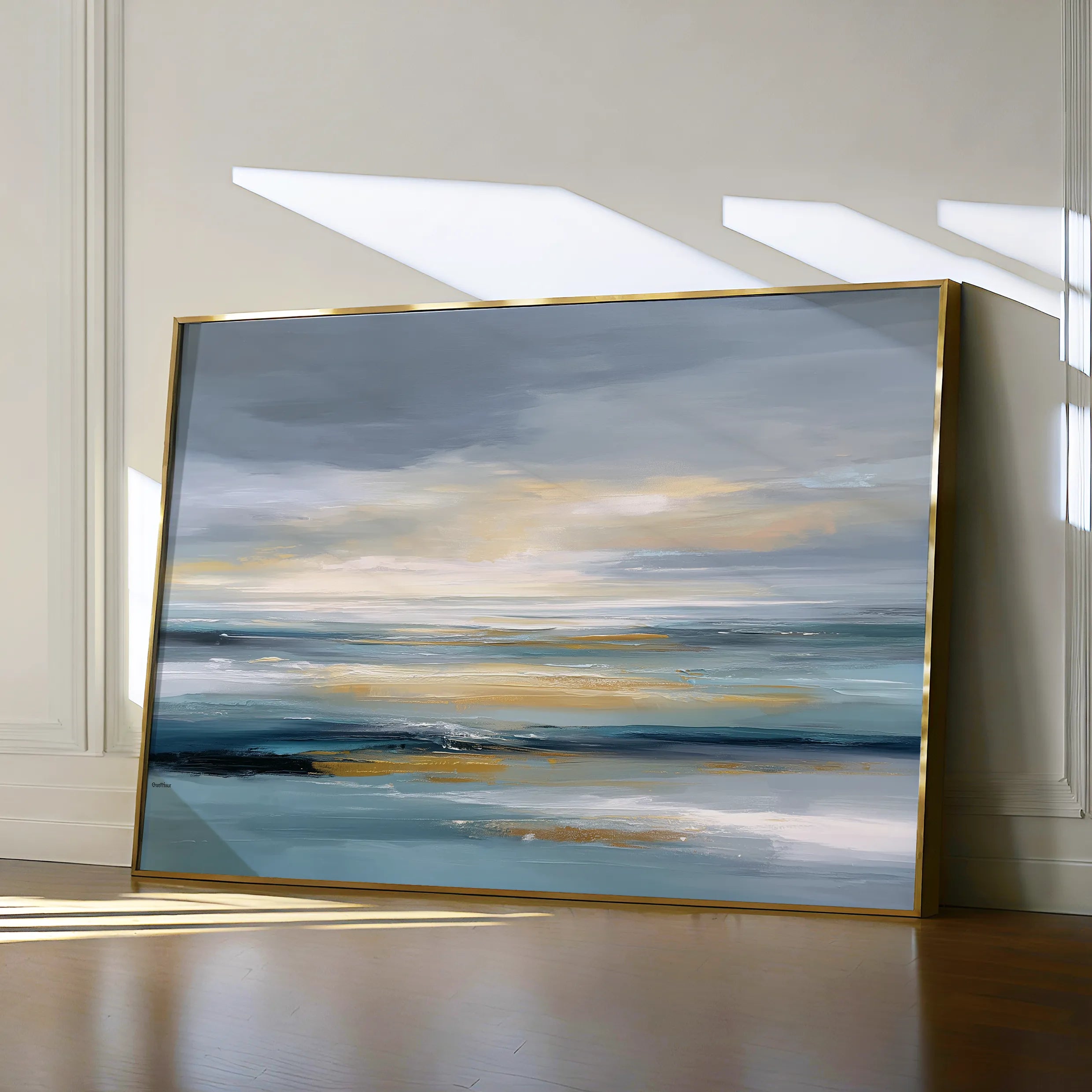 Abstract 1619 Canvas Art 60 x 40 cm / Black