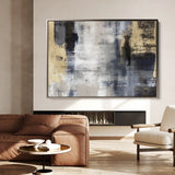 Abstract 162 Canvas Art 60 x 40 cm / Black
