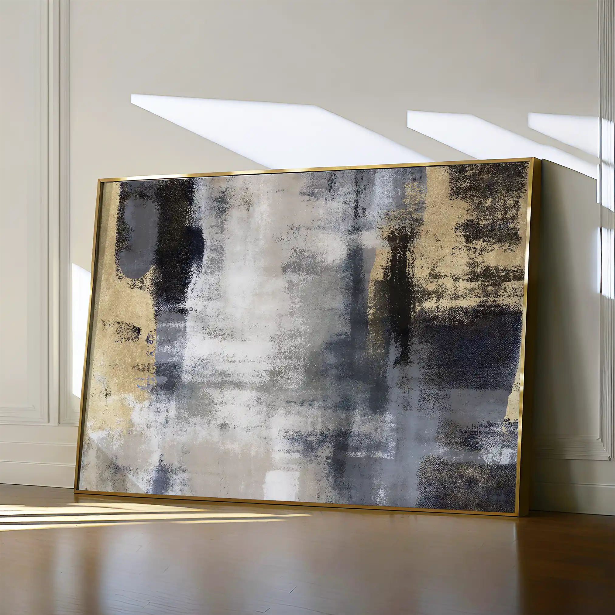 Abstract 162 Canvas Art 60 x 40 cm / Black