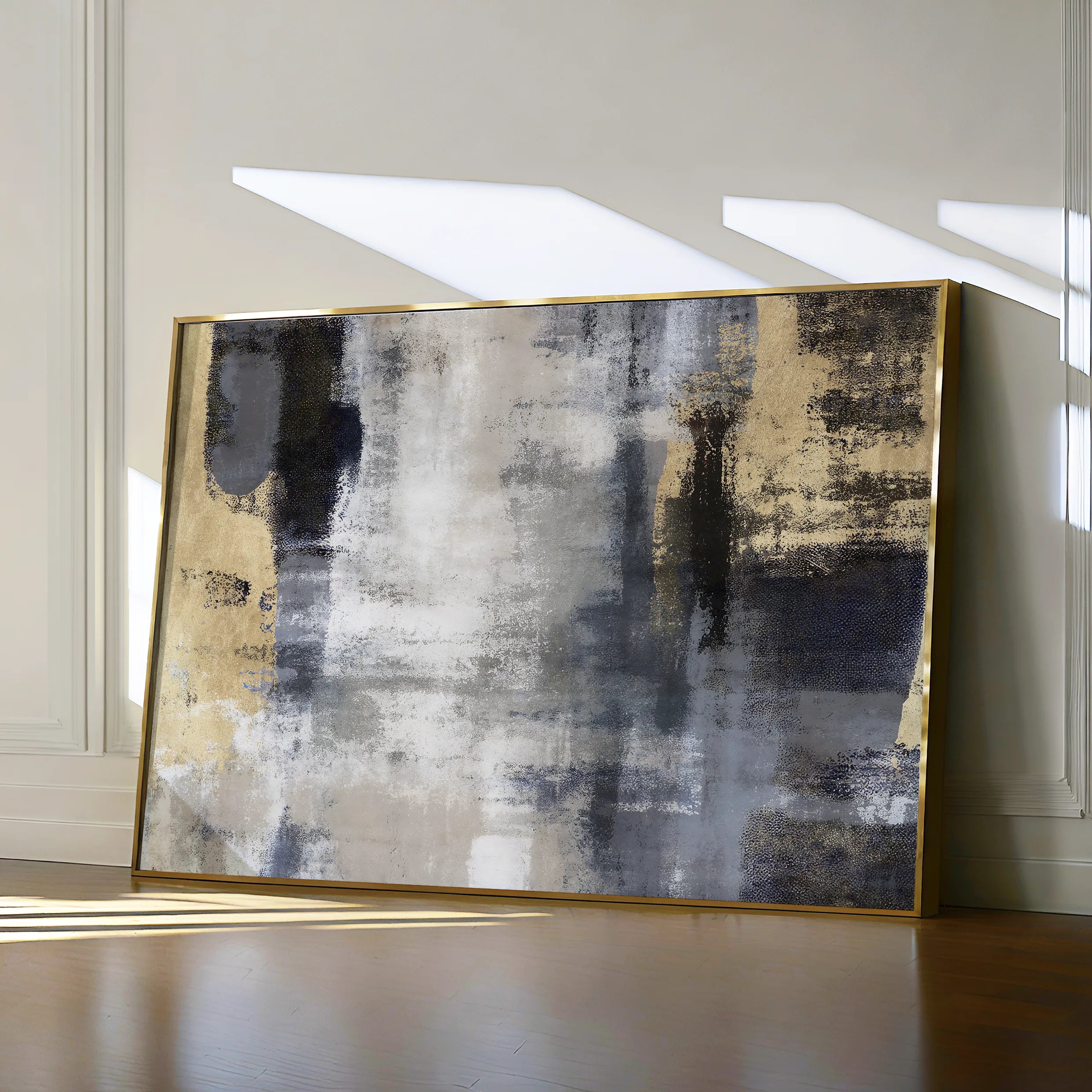 Abstract 162 Canvas Art 60 x 40 cm / Black