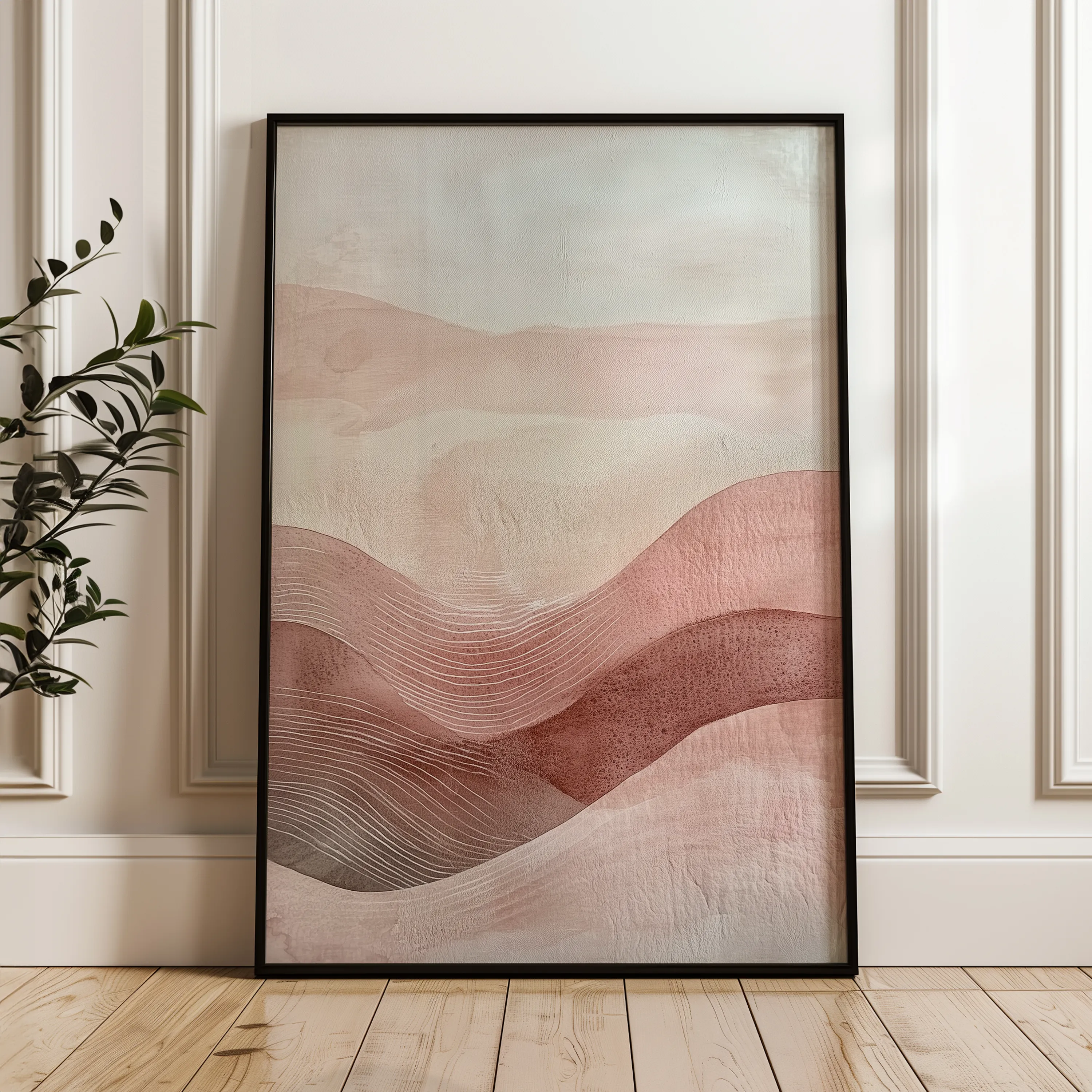 Boho 162 Canvas Art 60 x 40 cm / Black