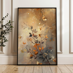 Floral 162 Canvas Art 60 x 40 cm / Black