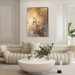 Floral 162 Canvas Art 60 x 40 cm / Black