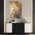 Floral 162 Canvas Art 60 x 40 cm / Black