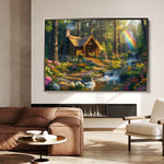 Landscape 162 Canvas Art 60 x 40 cm / Black