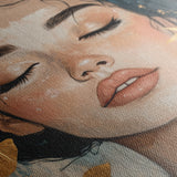 Portrait 162 Canvas Art 60 x 40 cm / Black