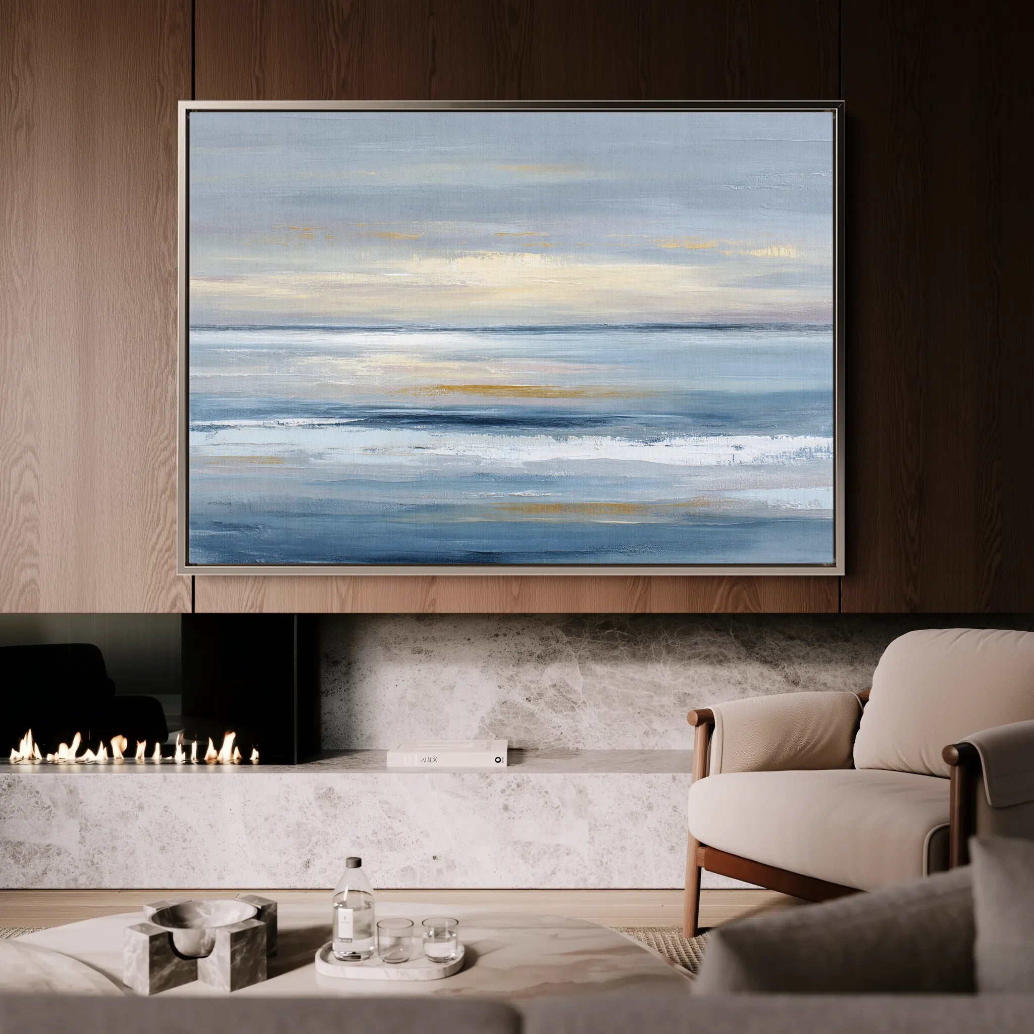 Abstract 1621 Canvas Art 60 x 40 cm / Black