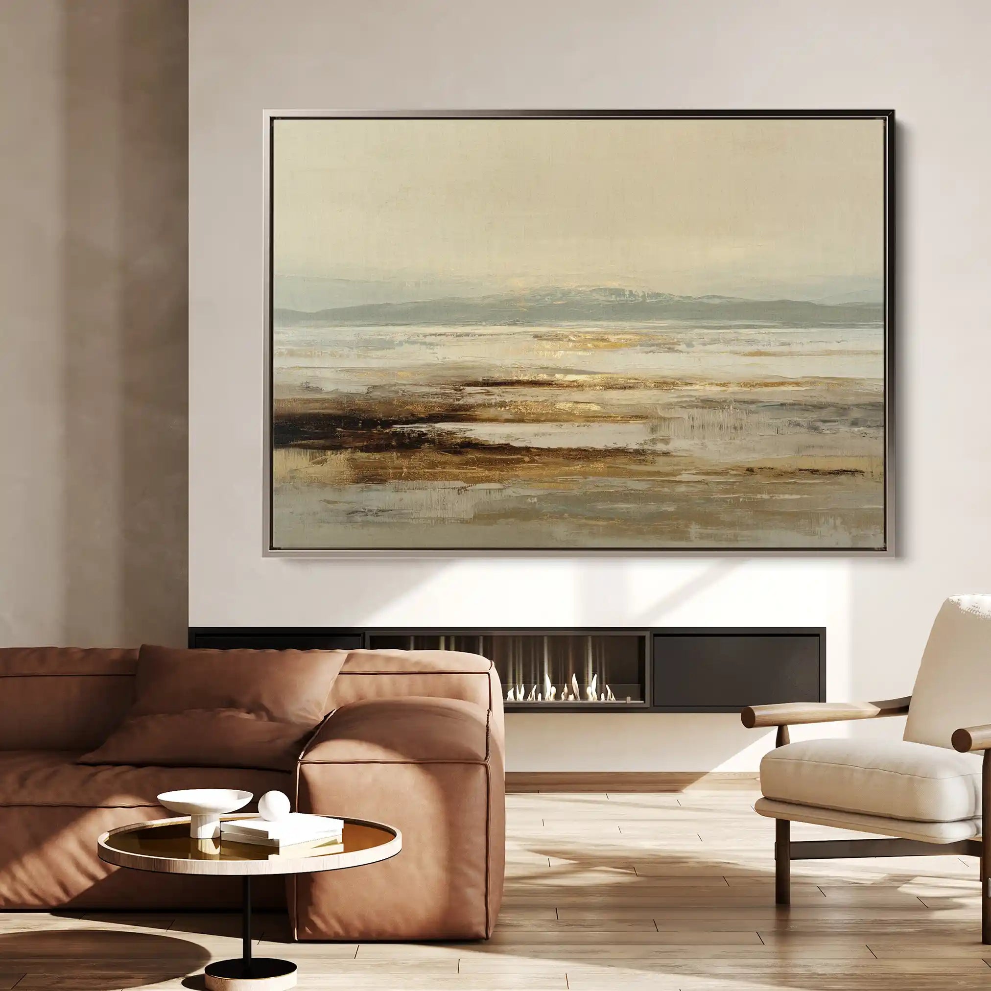Abstract 1622 Canvas Art 60 x 40 cm / Black