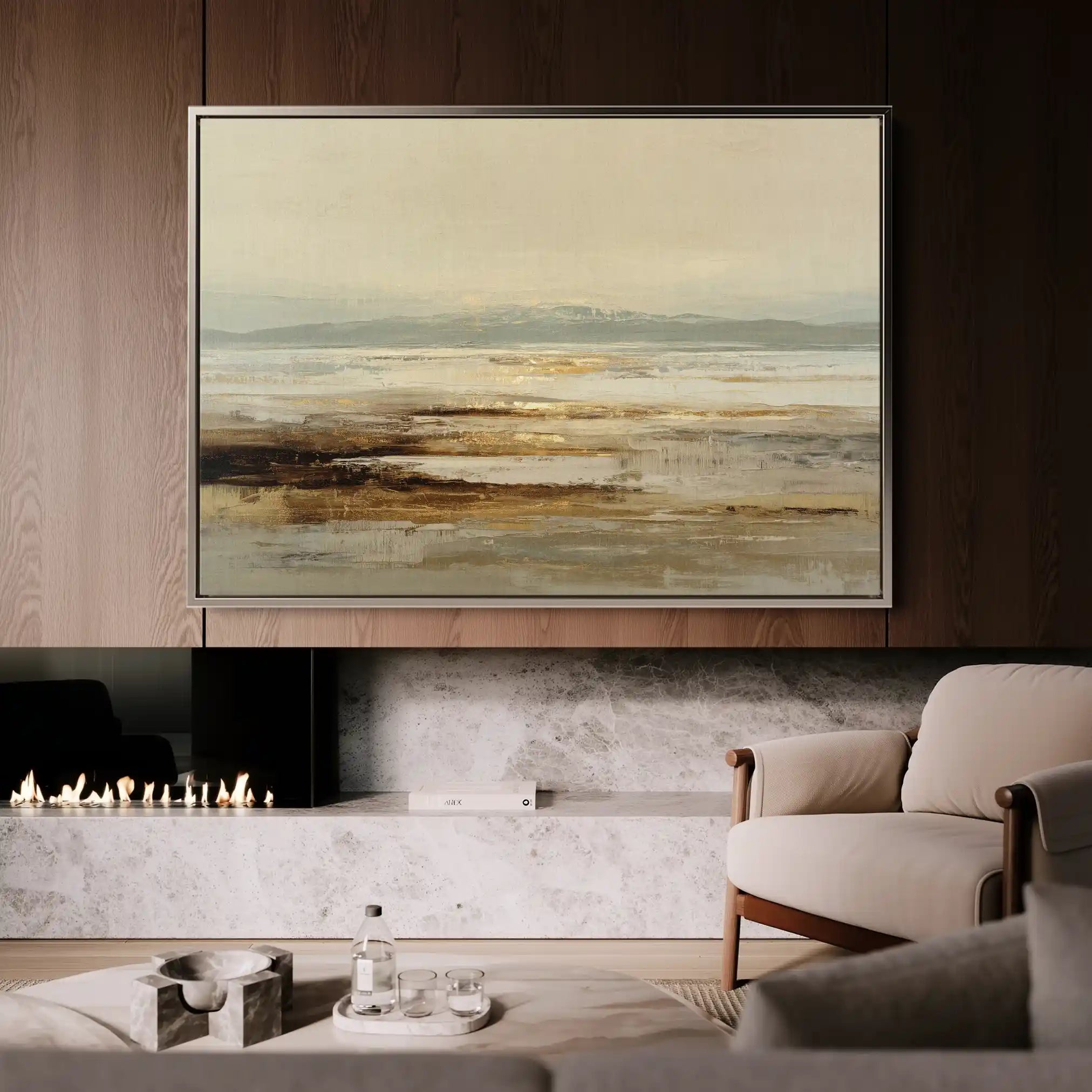 Abstract 1622 Canvas Art 60 x 40 cm / Black