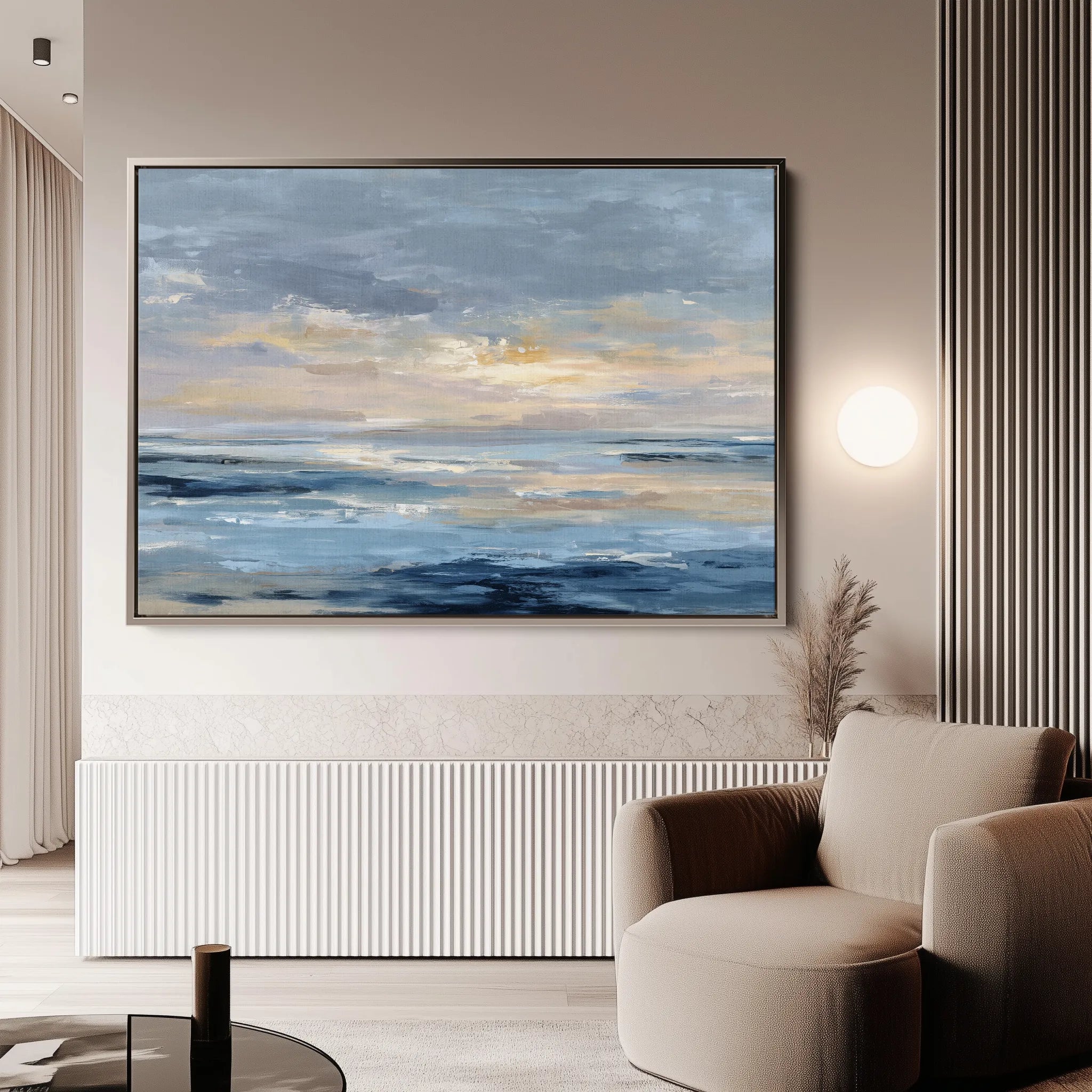 Abstract 1623 Canvas Art 60 x 40 cm / Black