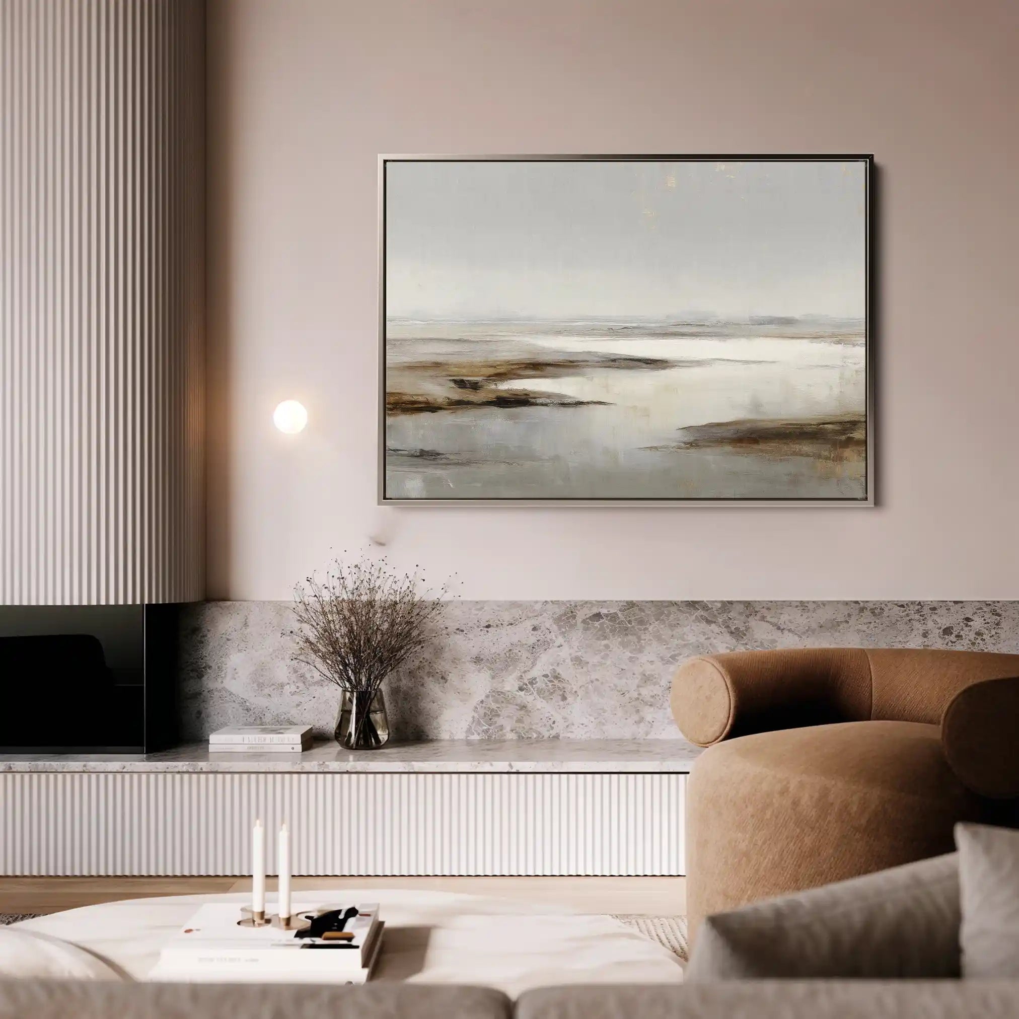 Abstract 1624 Canvas Art 60 x 40 cm / Black