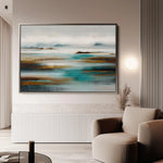 Abstract 1628 Canvas Art 60 x 40 cm / Black