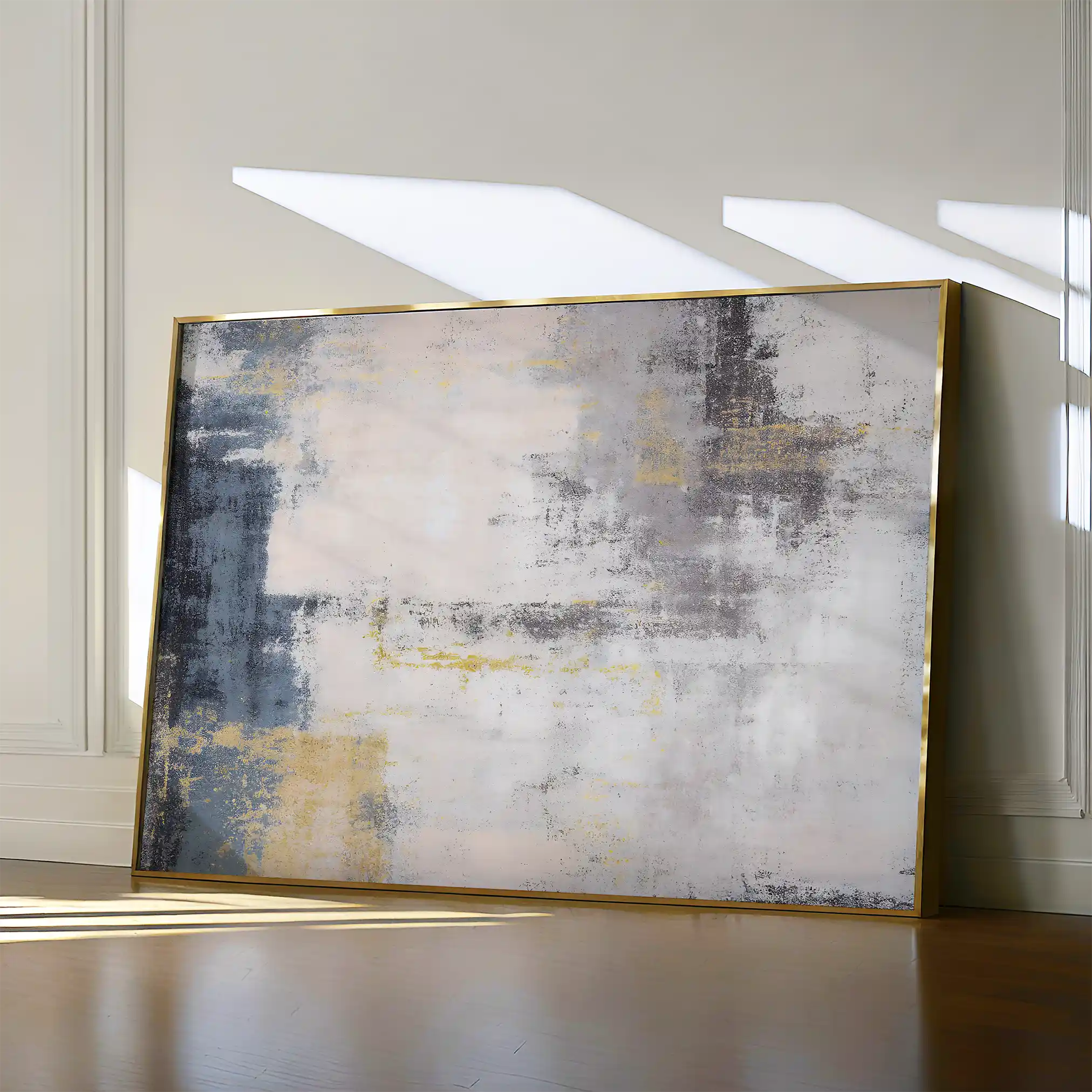 Abstract 163 Canvas Art 60 x 40 cm / Black