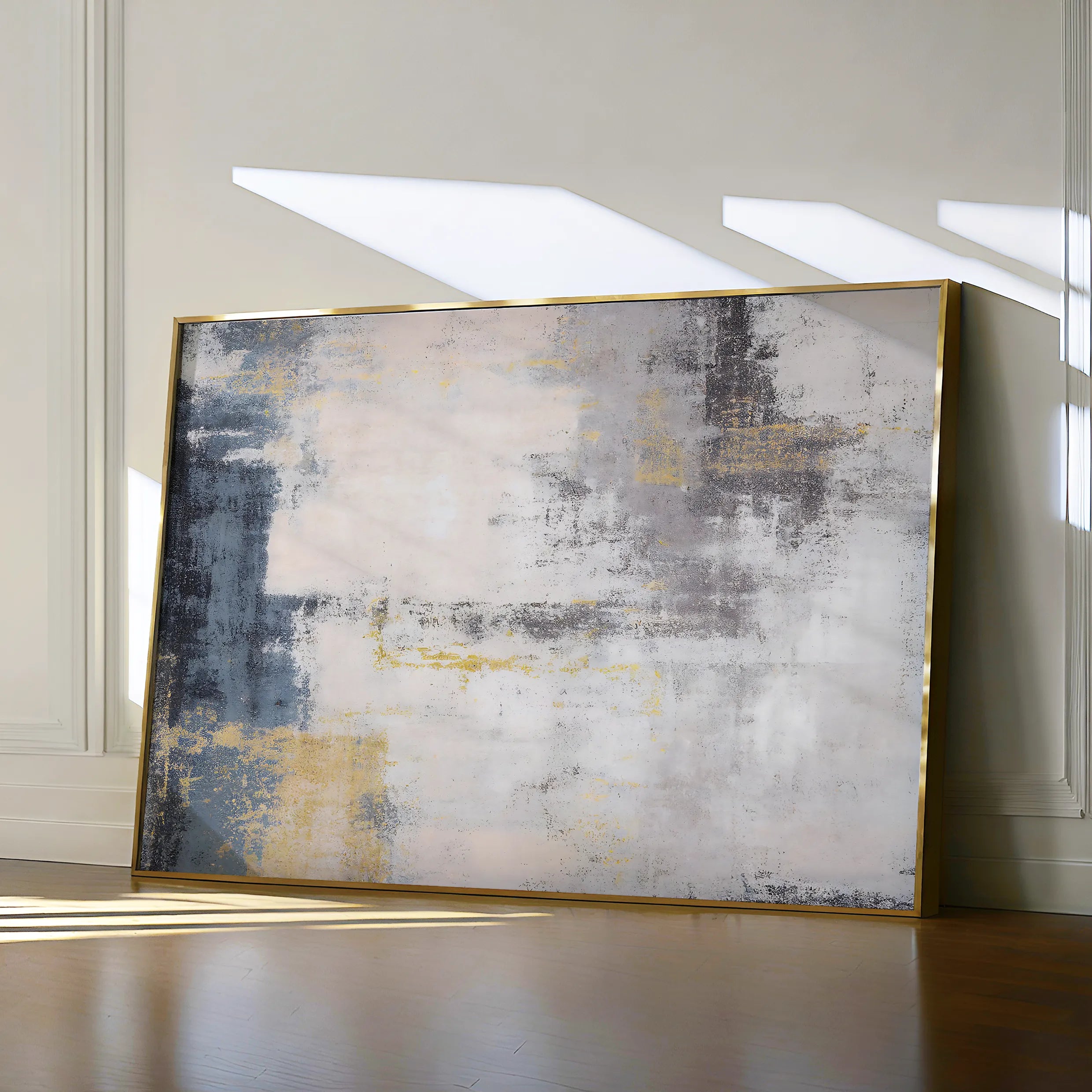 Abstract 163 Canvas Art 60 x 40 cm / Black
