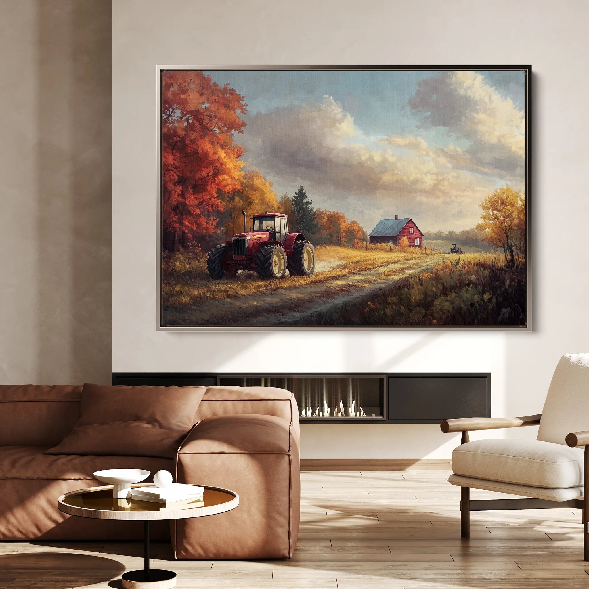 Landscape 163 Canvas Art 60 x 40 cm / Black