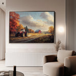 Landscape 163 Canvas Art 60 x 40 cm / Black