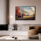 Landscape 163 Canvas Art 60 x 40 cm / Black
