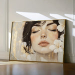 Portrait 163 Canvas Art 60 x 40 cm / Black