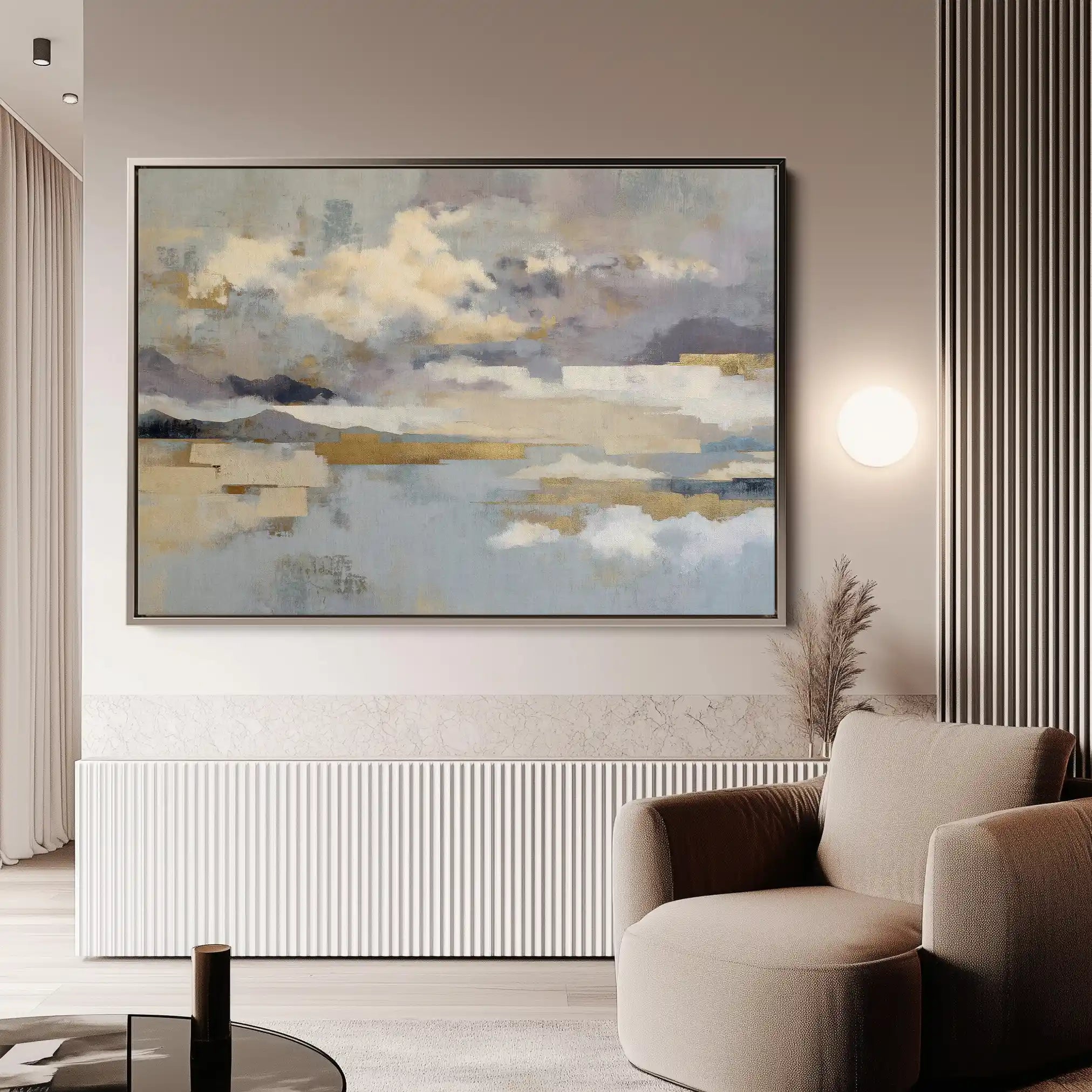 Abstract 1630 Canvas Art 60 x 40 cm / Black