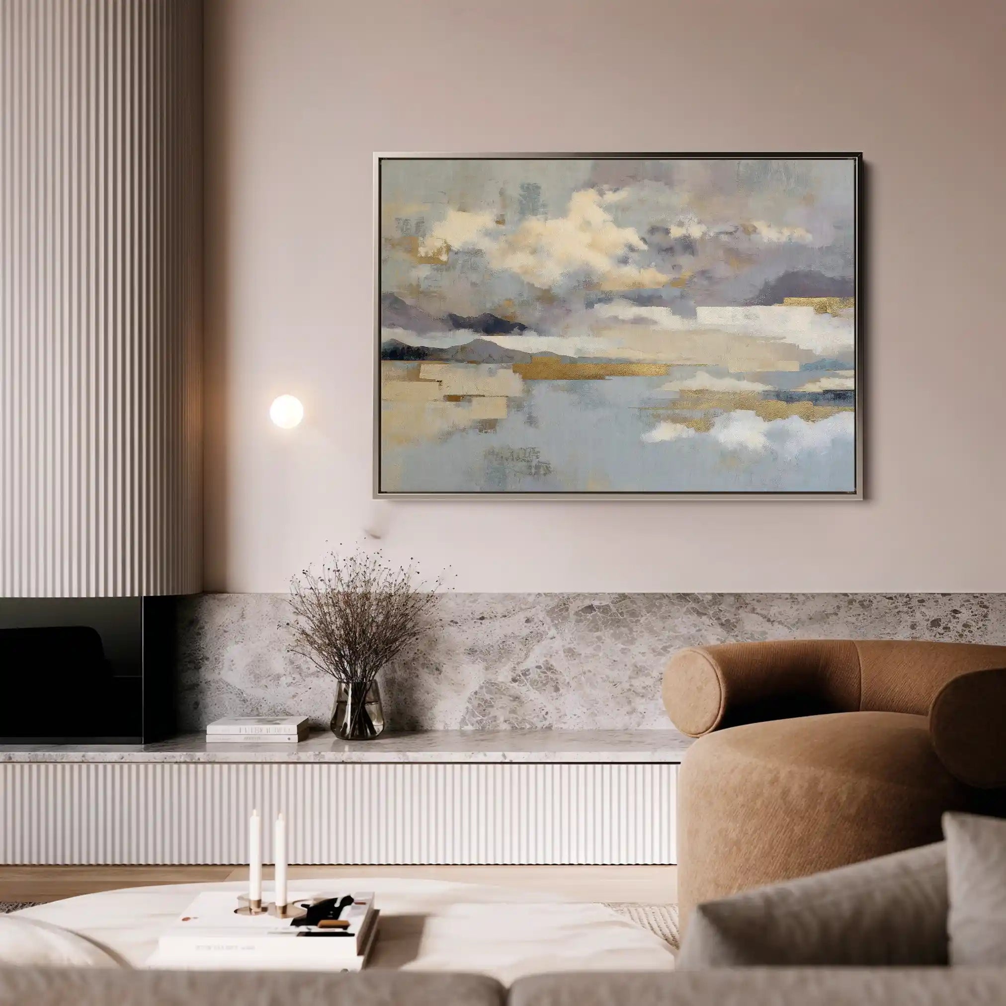 Abstract 1630 Canvas Art 60 x 40 cm / Black