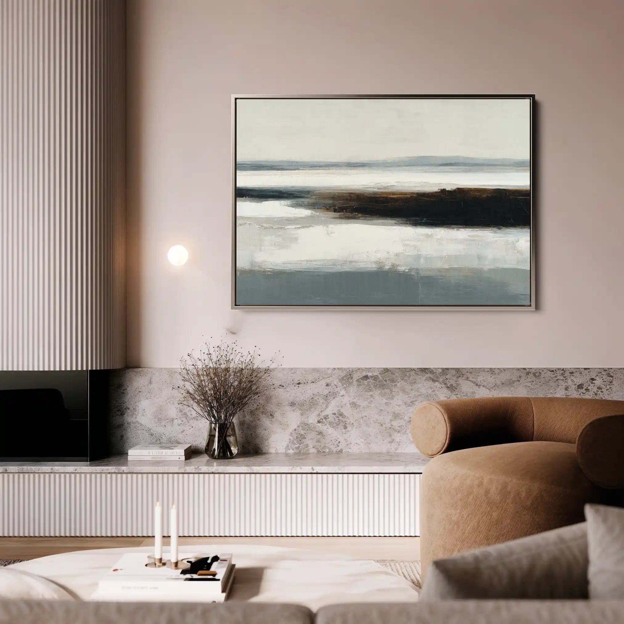 Abstract 1631 Canvas Art 60 x 40 cm / Black