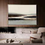 Abstract 1632 Canvas Art 60 x 40 cm / Black