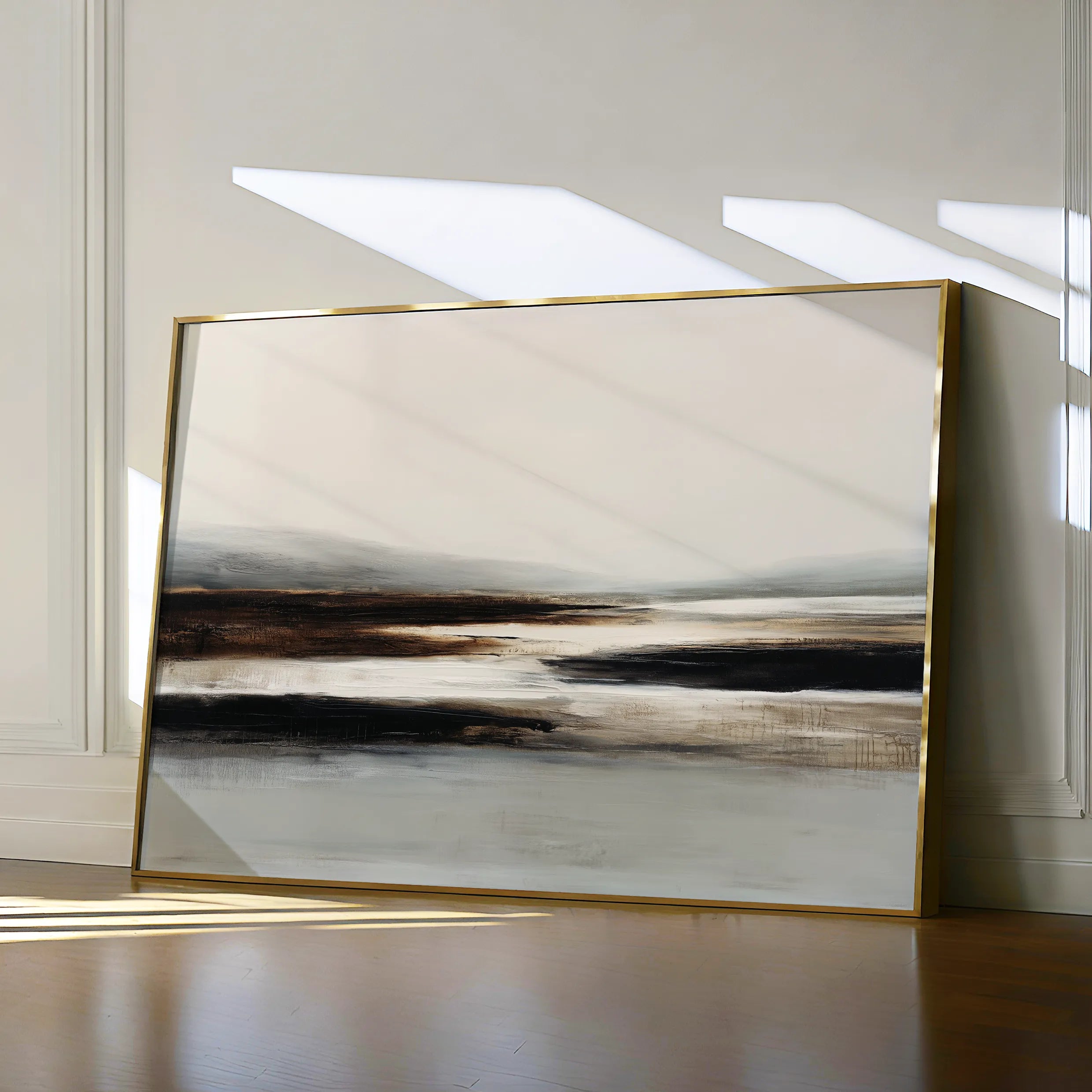 Abstract 1632 Canvas Art 60 x 40 cm / Black