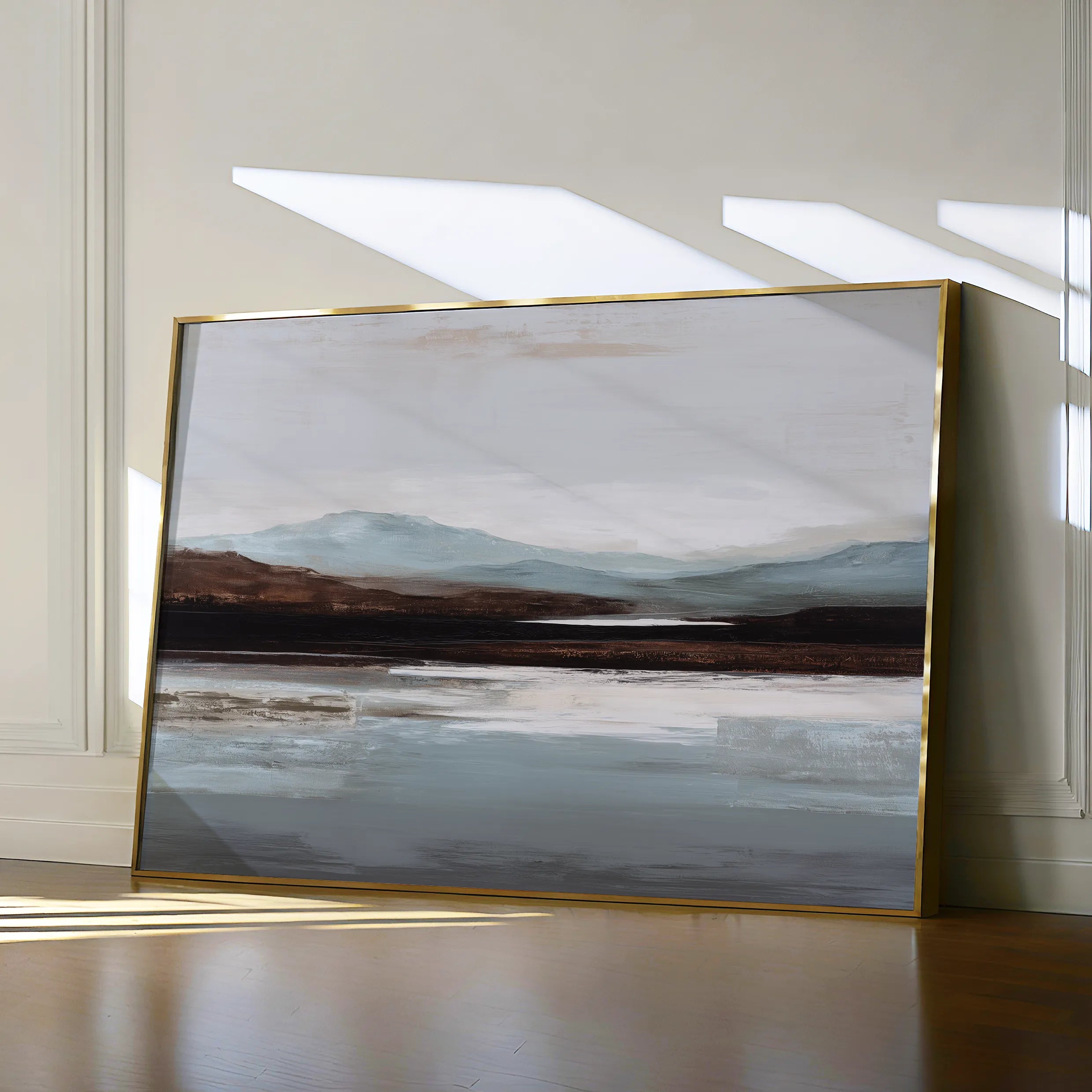 Abstract 1633 Canvas Art 60 x 40 cm / Black