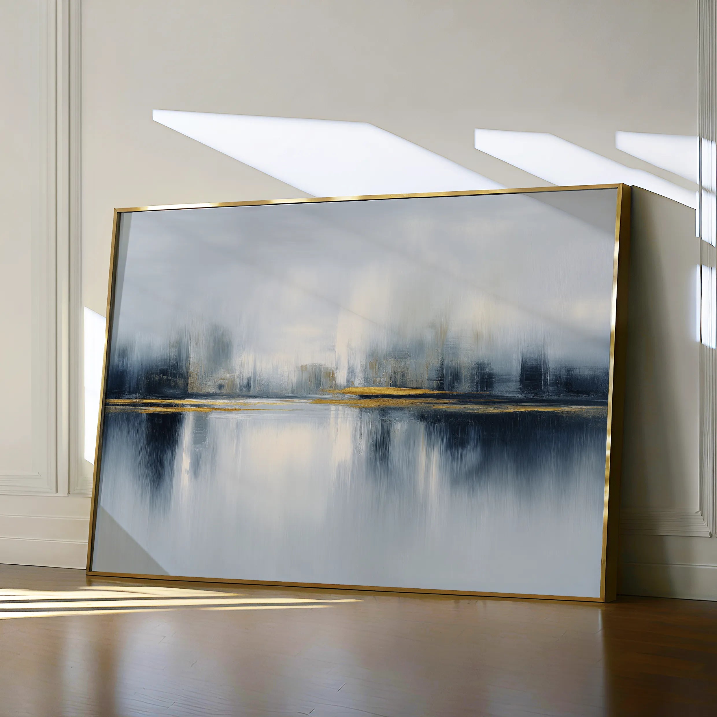 Abstract 1634 Canvas Art 60 x 40 cm / Black