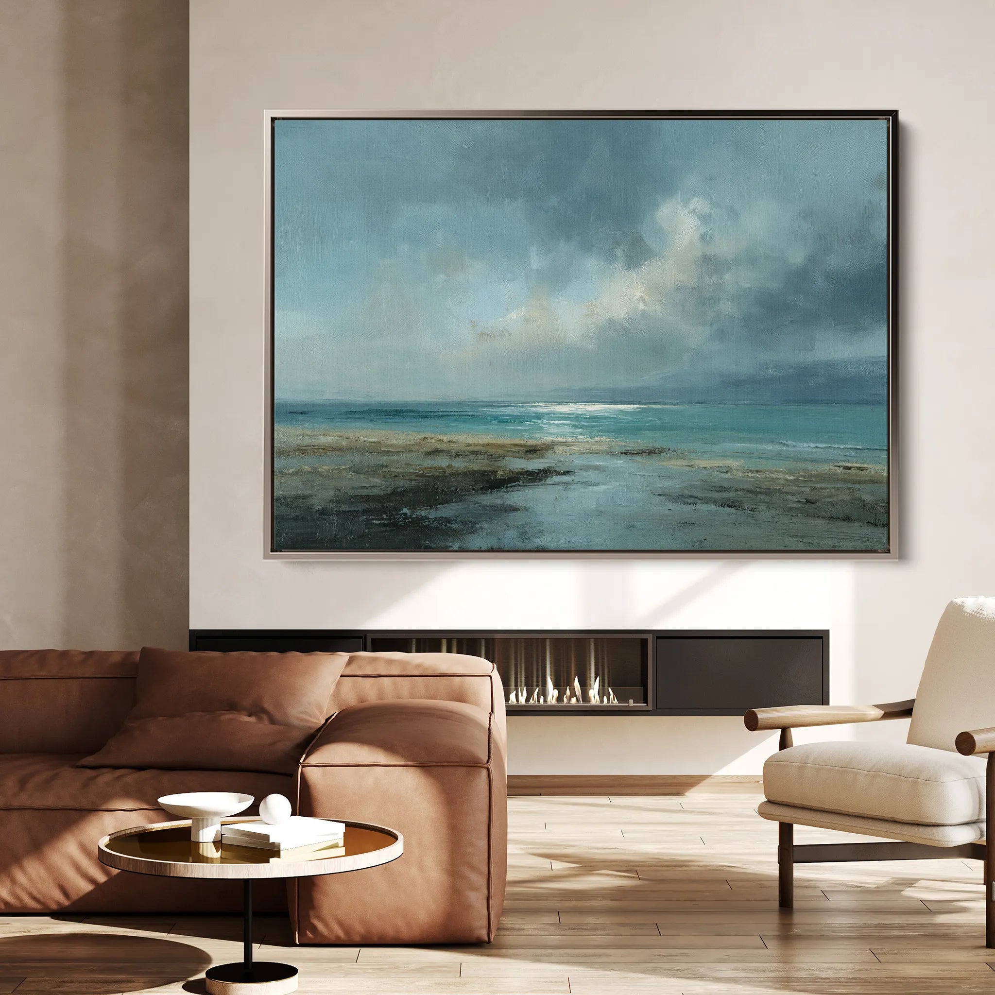 Abstract 1636 Canvas Art 60 x 40 cm / Black