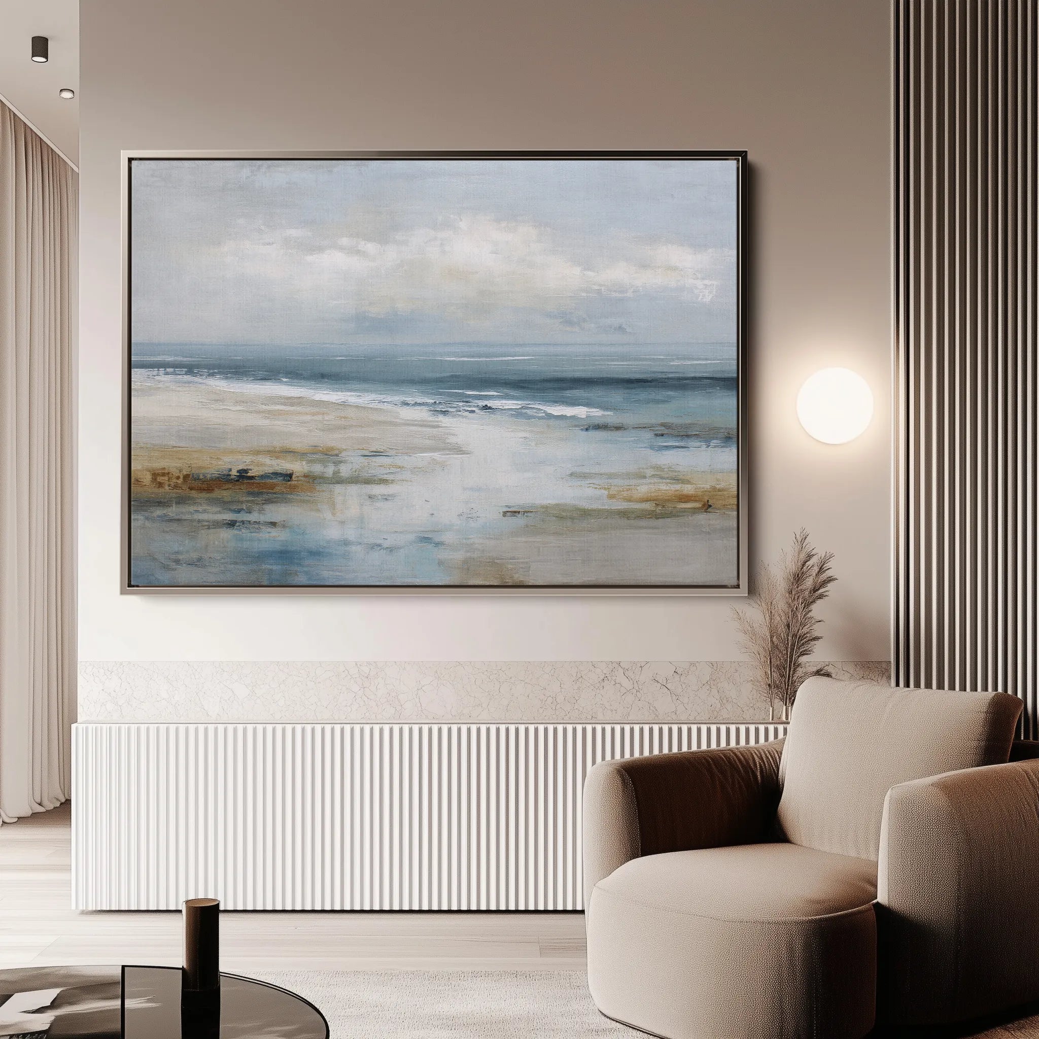 Abstract 1637 Canvas Art 60 x 40 cm / Black