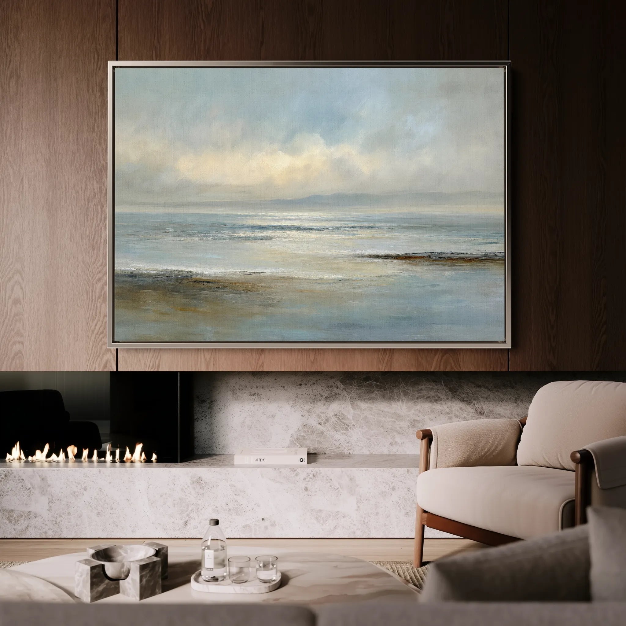 Abstract 1638 Canvas Art 60 x 40 cm / Black