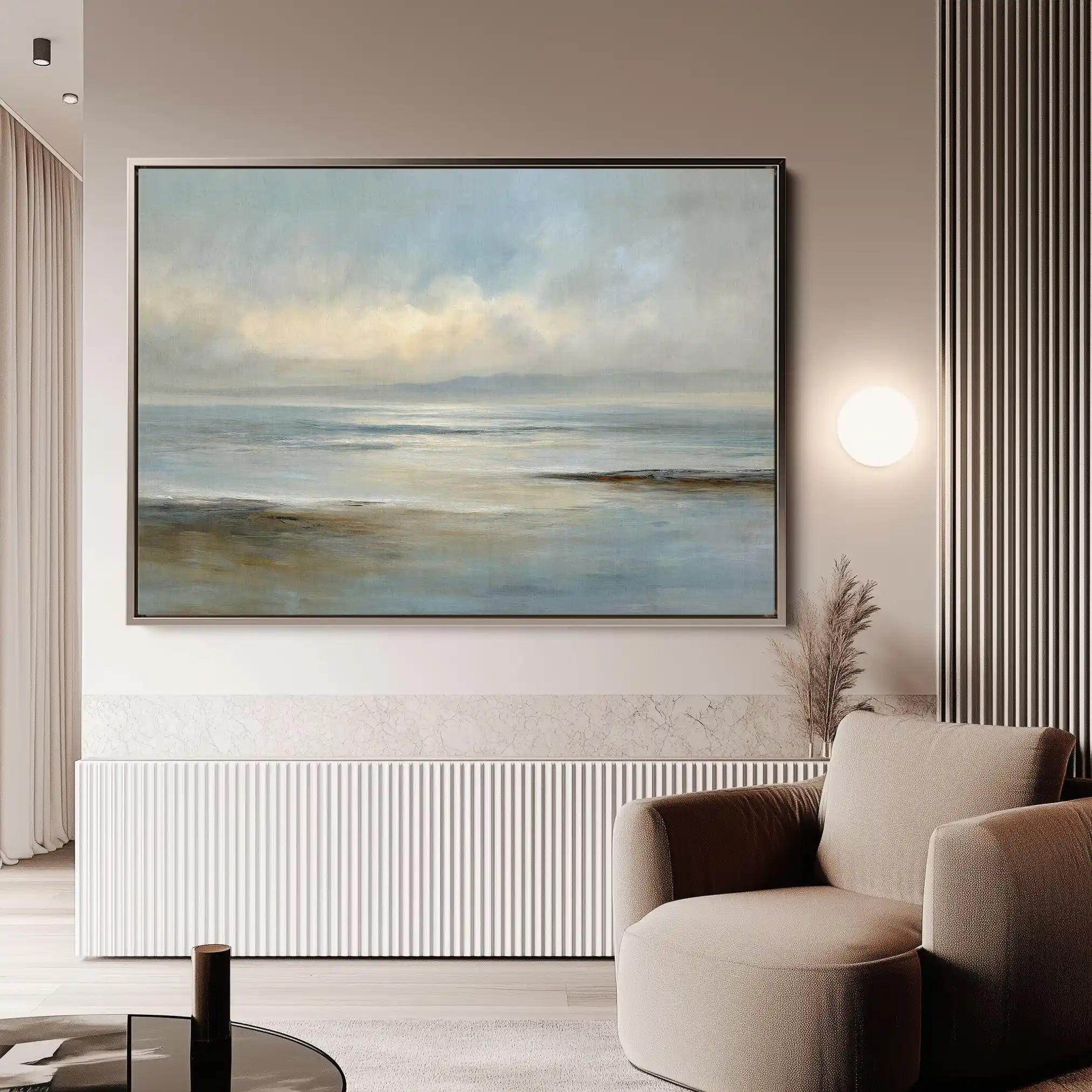 Abstract 1638 Canvas Art 60 x 40 cm / Black