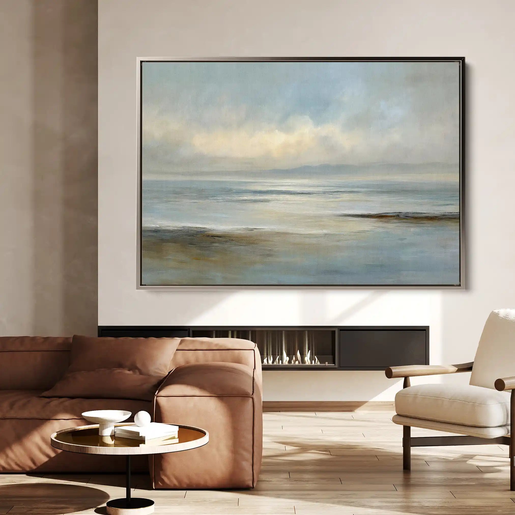 Abstract 1638 Canvas Art 60 x 40 cm / Black