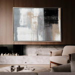 Abstract 164 Canvas Art 60 x 40 cm / Black
