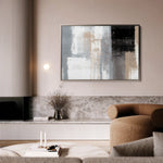 Abstract 164 Canvas Art 60 x 40 cm / Black