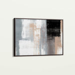 Abstract 164 Canvas Art 60 x 40 cm / Black