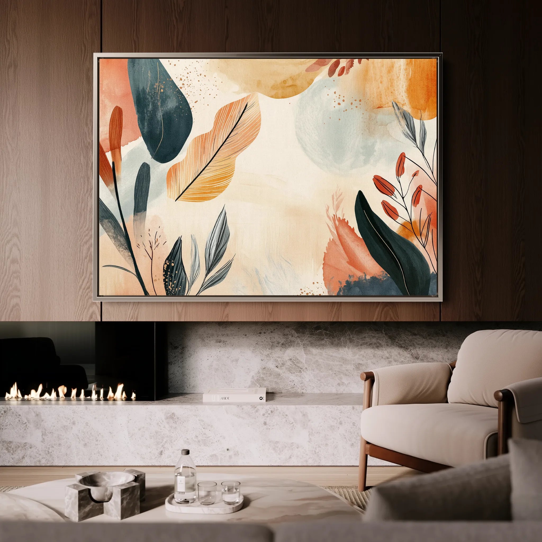 Boho 164 Canvas Art 60 x 40 cm / Black