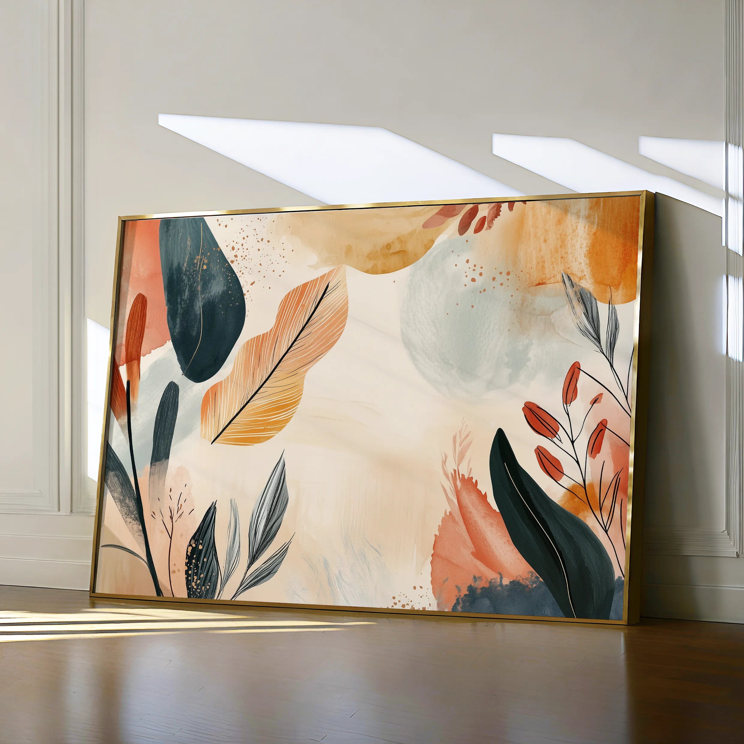 Boho 164 Canvas Art 60 x 40 cm / Black