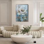 Floral 164 Canvas Art 60 x 40 cm / Black