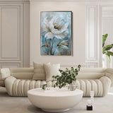 Floral 164 Canvas Art 60 x 40 cm / Black
